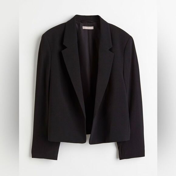 H&M Black Short Jacket Size Small NWT 7 0473 - Picture 1 of 7